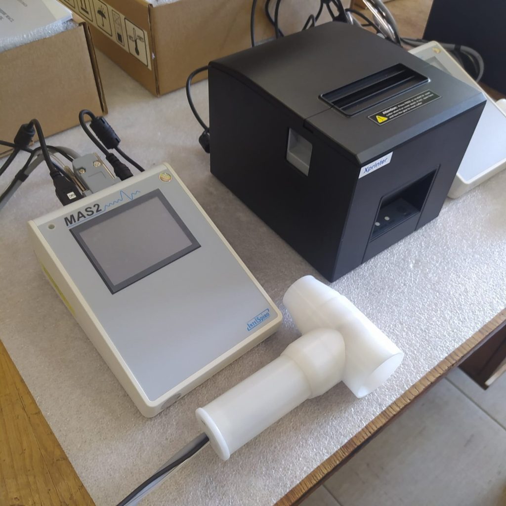 MAS2-BM spirometer with Compact thermal printer