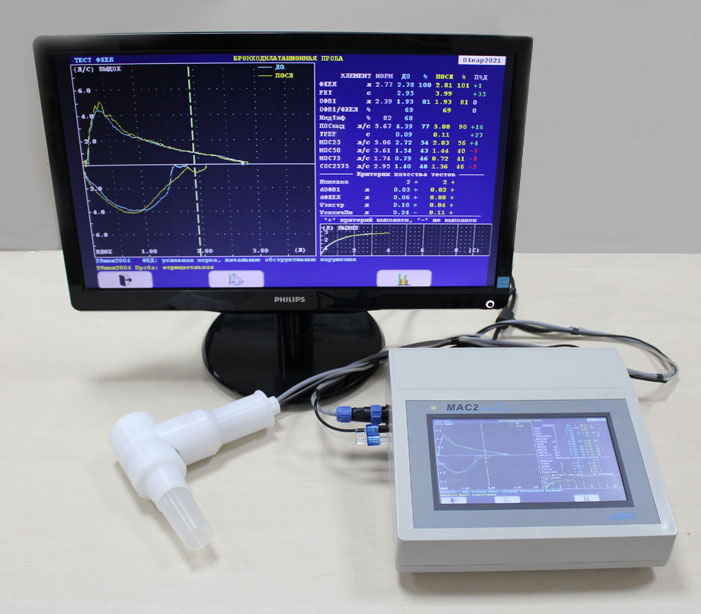 Спирометр диагностический с VGA автономный